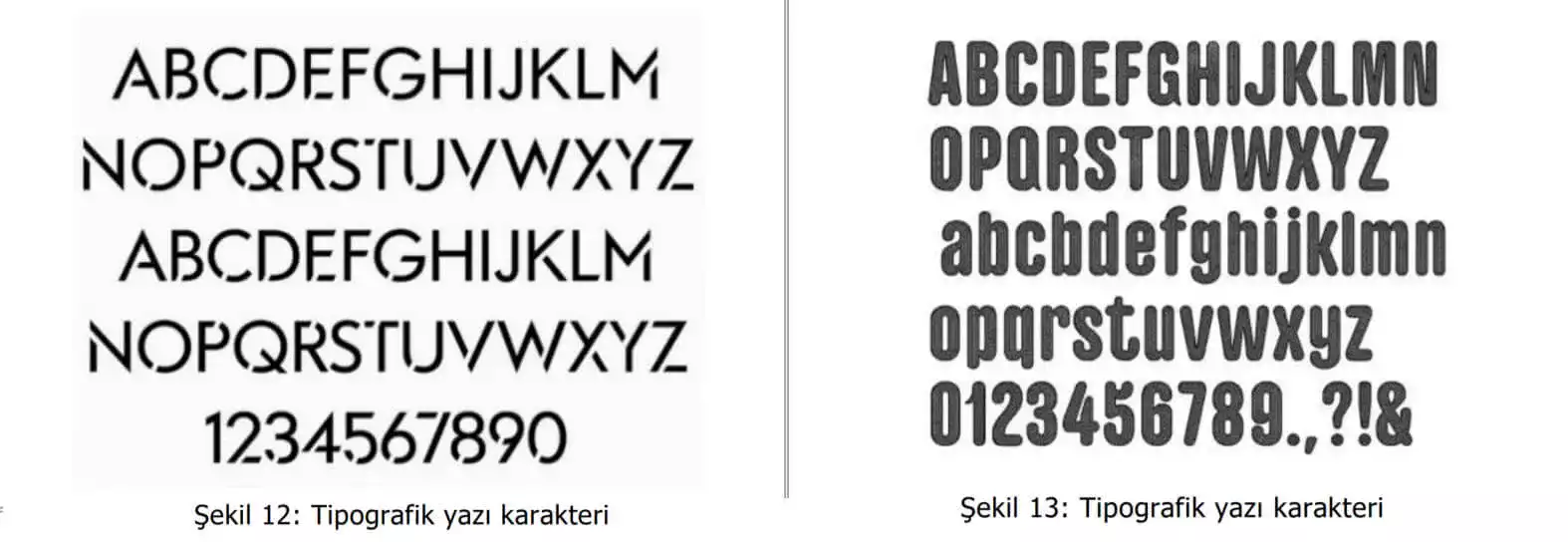 tipografik yazı karakter örnekleri-Sarıyer Patent